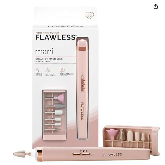 Finishing Touch Flawless Salon Nails Kit, Electronic Nail File and Full Manicure - Picture 1 of 10